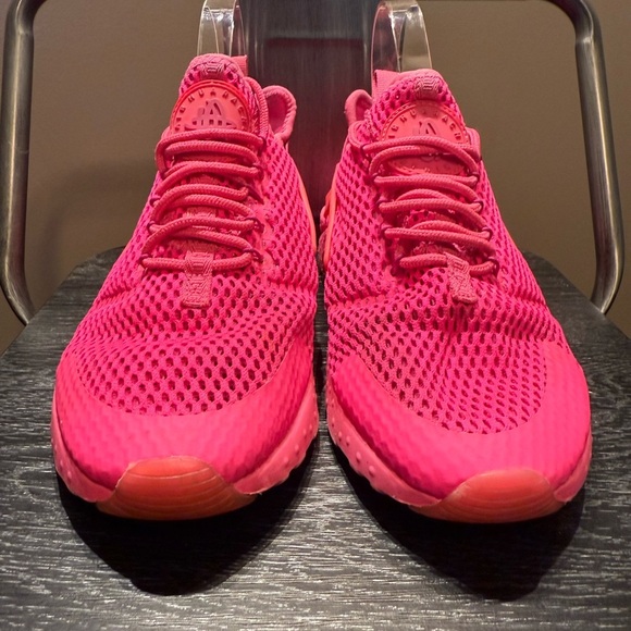 Nike Air women's 7.5 Huarache Run Ultra Breathe 833292-600 Total Pink Blast - Picture 3 of 11
